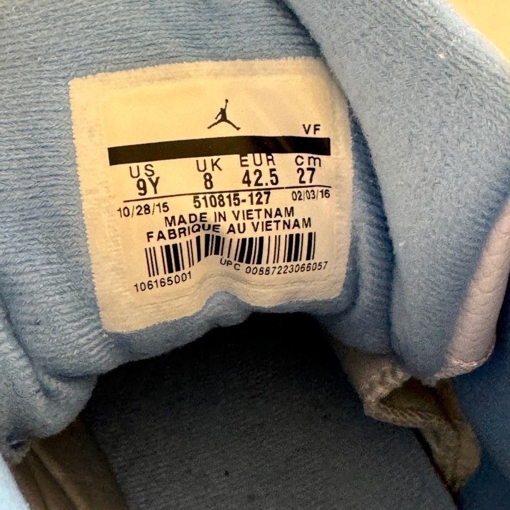 Air Jordan 12 Retro GG 'University Blue' 2016 sz 9 mens Rare - Picture 10 of 12